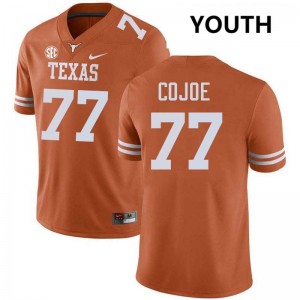 Andre Cojoe Texas Longhorns Youth #77 2025-26 Football Jerseys - Texas Orange 227351-880