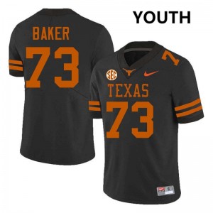 Brandon Baker University of Texas #73 2025-26 Youth Football Jerseys - Black 919729-778