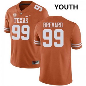 Cole Brevard UT Austin Youth Limited #99 Football Jerseys - Texas Orange 181526-236