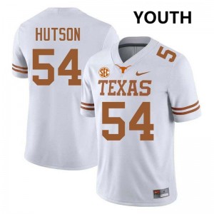 Cole Hutson Texas Longhorns #54 Football Youth 2025 Jerseys - White 626462-595