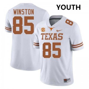 Emaree Winston Texas Longhorns #85 Youth Stitched Football Jerseys - White 751674-364
