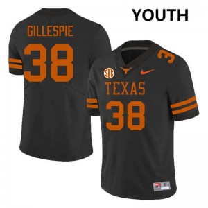 Graham Gillespie UT Football 2025-26 #38 Youth Jerseys - Black 692630-863