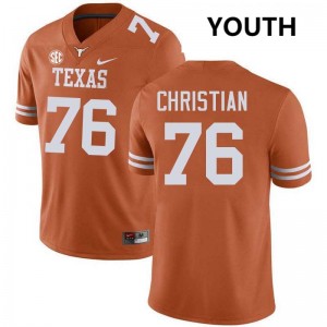 Jackson Christian Lone Star State Reps Football Game Youth #76 Jerseys - Texas Orange 243166-220