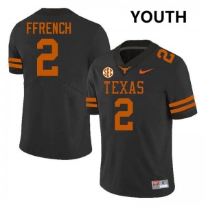 Jaime Ffrench UT Alumni Youth #2 Football Jerseys - Black 225843-442
