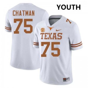 Jaydon Chatman UT #75 Football Youth NCAA Jerseys - White 252575-518