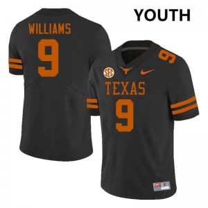 Jonah Williams UT Embroidery #9 Football Youth Jerseys - Black 852380-796