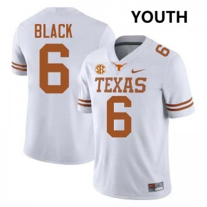 Kobe Black UT Football Replica Youth #6 Jerseys - White 912972-705