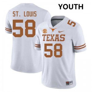 Lance St. Louis The Horns Replica Football #58 Youth Jerseys - White 600223-933