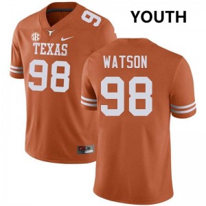 Maraad Watson University of Texas 2025-26 #98 Football Youth Jerseys - Texas Orange 967976-209