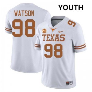 Maraad Watson Texas #98 Alumni Football Youth Jerseys - White 476438-805
