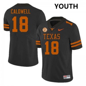Matthew Caldwell UT Football High School Youth #18 Jerseys - Black 321577-382