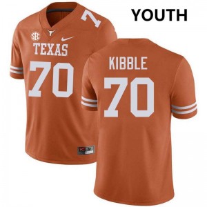 Nate Kibble UT #70 Youth Football 2025 Jerseys - Texas Orange 502855-424