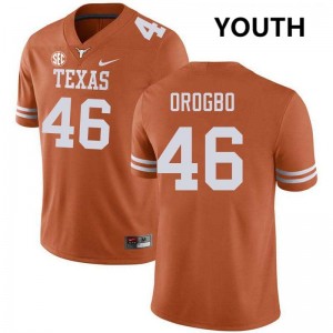 Smith Orogbo UT Youth #46 Official Football Jerseys - Texas Orange 108540-915