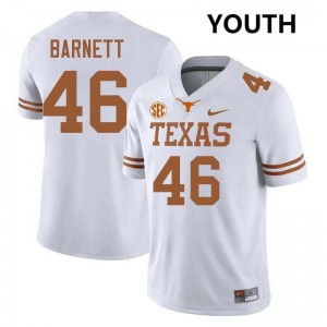 Spencer Barnett UT Game #46 Football Youth Jerseys - White 325364-525
