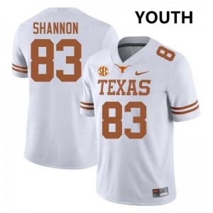 Spencer Shannon Texas Youth Official #83 Football Jerseys - White 600071-297