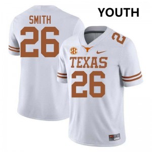 Ty'Anthony Smith University of Texas Football Youth High School #26 Jerseys - White 310022-423