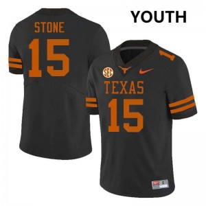 Will Stone UT Youth #15 Football Official Jerseys - Black 425509-889