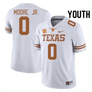 DeAndre Moore Jr. UT SEC Conference Stitched Youth #0 Jerseys - White 233062-707
