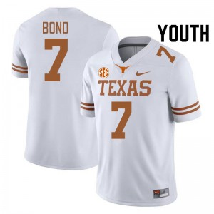 Isaiah Bond University of Texas SEC Conference Youth 2025-26 #7 Jerseys - White 810634-231