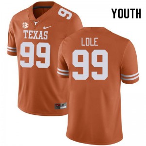 Jermayne Lole UT #99 SEC Conference High School Youth Jerseys - Orange 585436-769