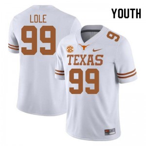 Jermayne Lole UT Austin Youth SEC Conference High School #99 Jerseys - White 911297-839
