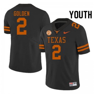 Matthew Golden University of Texas Youth SEC Conference #2 2025 Jerseys - Black 487243-742