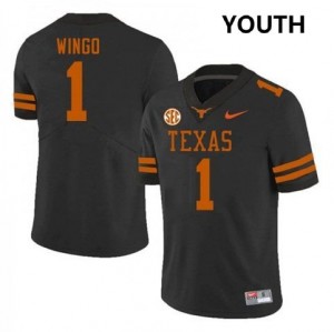 Ryan Wingo University of Texas Football #1 Alumni Youth Jerseys - Black 207342-849