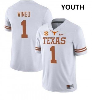 Ryan Wingo Texas Longhorns Youth Replica Football #1 Jerseys - White 929730-109